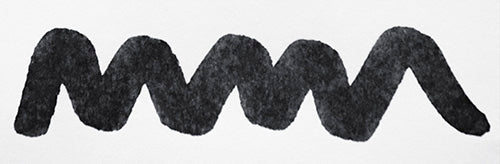 Wavy grey line on a white background. Diamine Chopin fountain pen ink colour swatch.