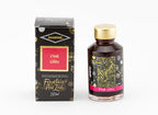 Diamine Pink Glitz fountain pen ink bottle and packaging on a white background.