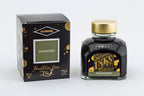 Diamine Salamander fountain pen ink bottle and packaging on a white background.