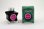 Diamine Jingle Berry fountain pen ink bottle and packaging on a white background.