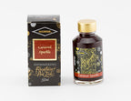 Diamine Caramel Sparkle fountain pen ink bottle and packaging on a white background.