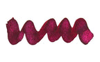 Wavy burgundy line on a white background. Diamine Bah Humbug fountain pen ink colour swatch.