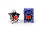 Diamine Fire Embers fountain pen ink bottle and packaging on a white background.
