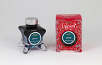 Diamine Garland fountain pen ink bottle and packaging on a white background.