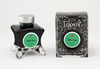 Diamine Mint Twist fountain pen ink bottle and packaging on a white background.