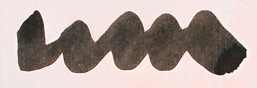 Wavy black line on a white background. Diamine Seize the Night fountain pen ink colour swatch.