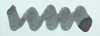 Wavy grey line on a white background. Diamine Ash fountain pen ink colour swatch.