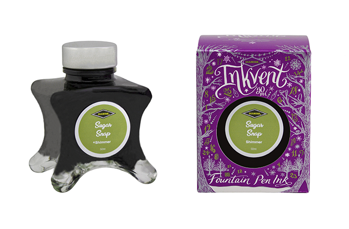 Diamine Sugar Snap fountain pen ink bottle and packaging on a white background.