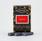 Diamine Matador fountain pen ink cartridges and packaging box on a white background.