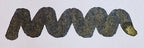 Wavy grey line on a white background. Diamine Sparkling Shadows fountain pen ink colour swatch.