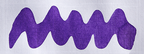 Wavy purple line on a white background. Diamine Athol Violet fountain pen ink colour swatch.