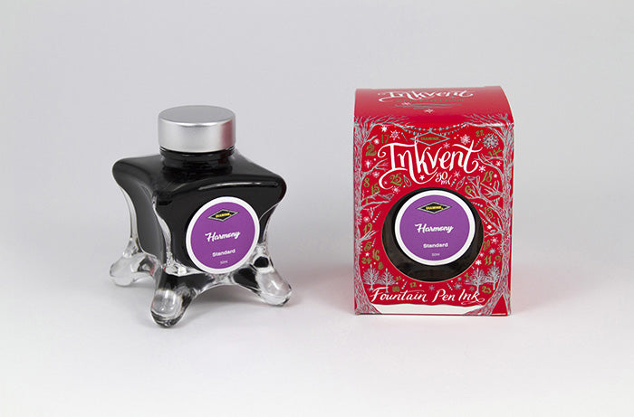 Diamine Harmony fountain pen ink bottle and packaging on a white background.