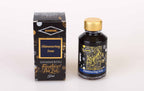Diamine Shimmering Seas fountain pen ink bottle and packaging on a white background.