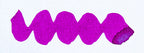 Wavy pink line on a white background. Diamine Party Time fountain pen ink colour swatch.