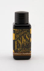 Diamine Tobacco Sunburst fountain pen ink bottle and packaging on a white background.