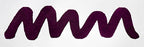 Wavy purple line on a white background. Diamine Purple Dream fountain pen ink colour swatch.