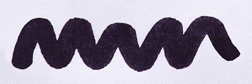 Wavy purple line on a white background. Diamine Eclipse fountain pen ink colour swatch.