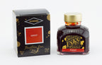 Diamine Sunset fountain pen ink bottle and packaging on a white background.