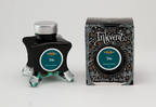 Diamine Vibe fountain pen ink bottle and packaging on a white background.