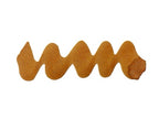 Wavy brown line on a white background. Diamine Butterscotch Forever Ink fountain pen ink colour swatch.