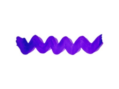 Wavy purple line on a white background. Diamine Dark Orchid calligraphy and drawing ink colour swatch.