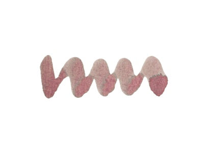 Wavy pink line on a white background. Diamine Potpourri fountain pen ink colour swatch.