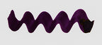Wavy purple line on a white background. Diamine Scribble Purple fountain pen ink colour swatch.