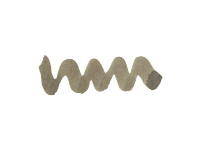 Wavy grey line on a white background. Diamine Tundra fountain pen ink colour swatch.