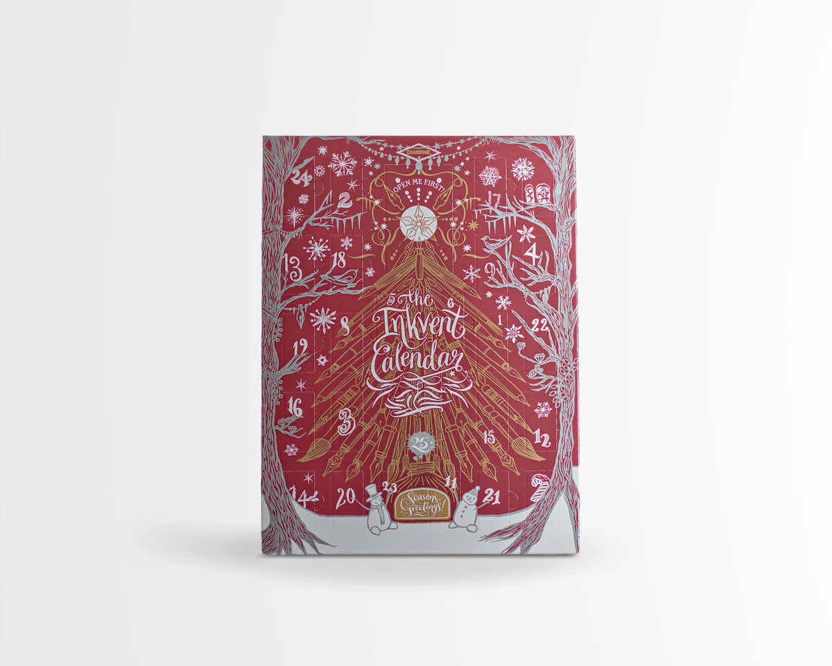 Diamine Inkvent Calendar 2026 - Burgundy Edition