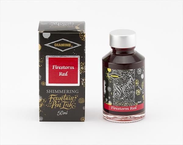 50ml Firestorm Red fountain pen ink