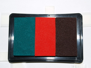 Grass Green, Vermillion, Chocolate Brown